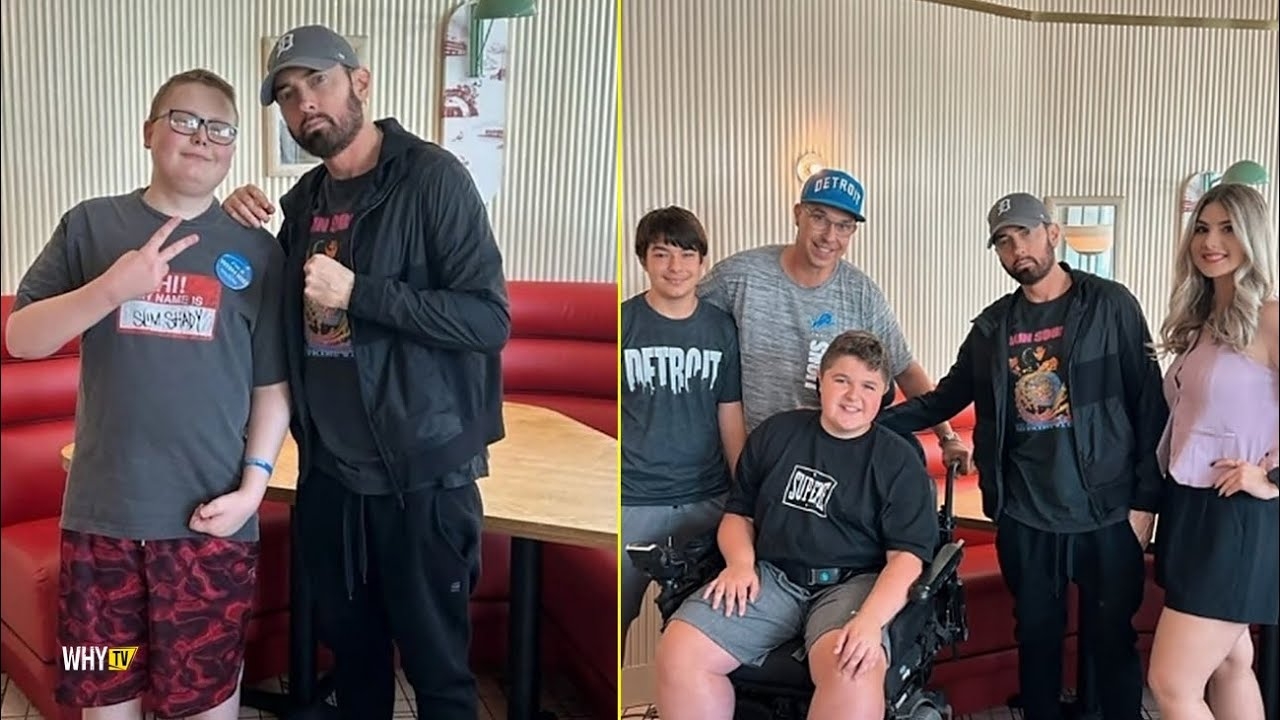 Eminem Pulls Up To Surprise 2 Young Fans Through Make A Wish Foundation 'Goat Doing Goat Things'