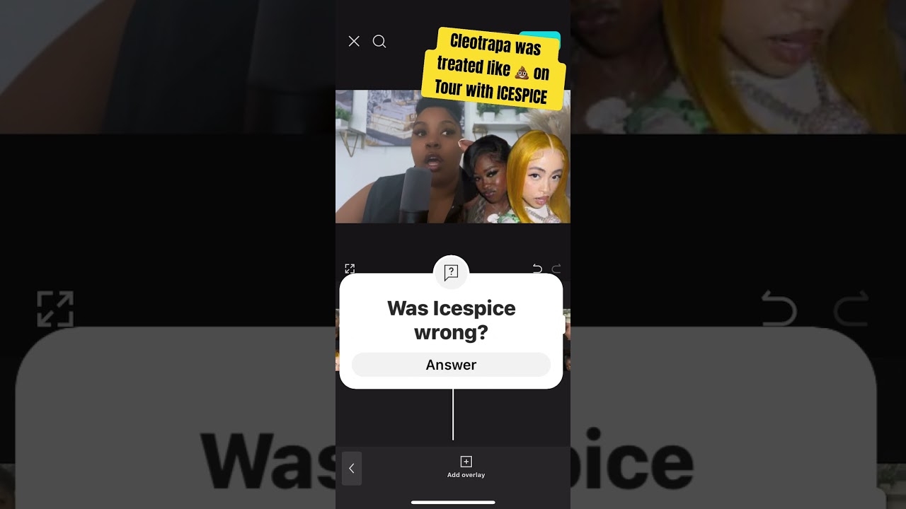 ICE SPICE TREATS CLEOTRAPA LIKE CRAP  ON TOUR