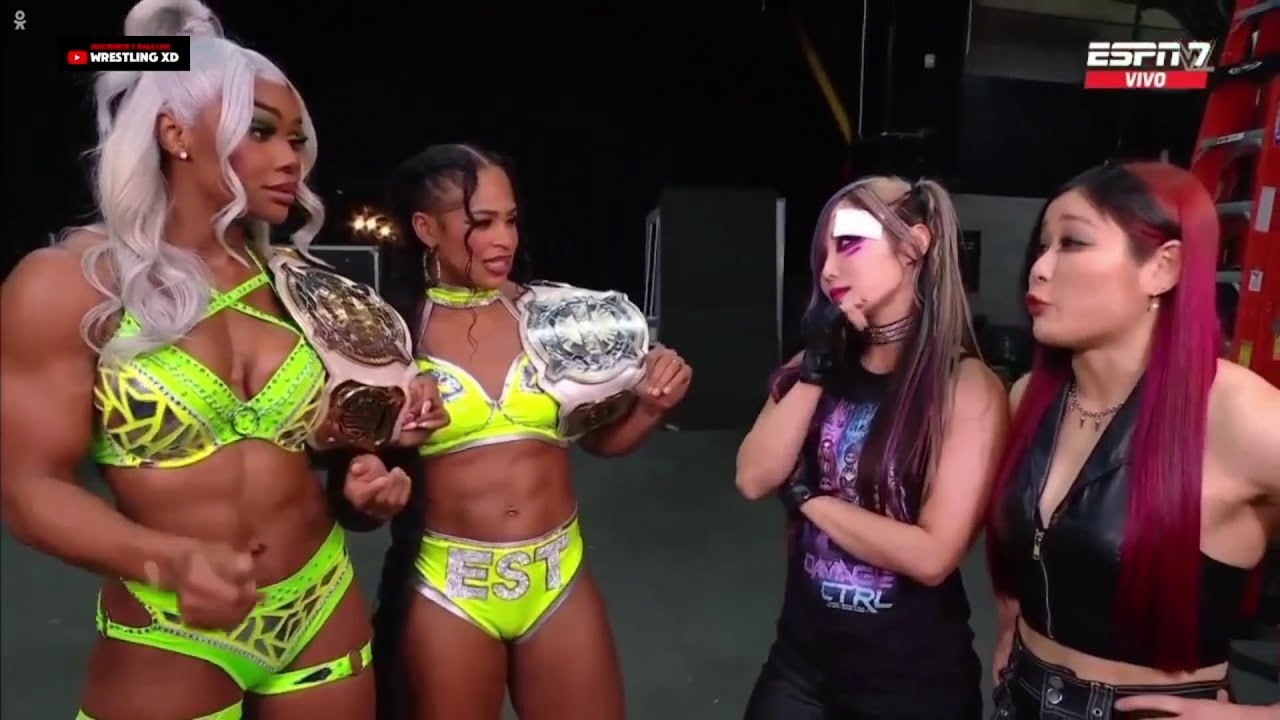 Damage CTRL confrontan a Bianca Belair & Jade Cargill en Backstage - WWE Raw 09/09/2024 (En Espaol)