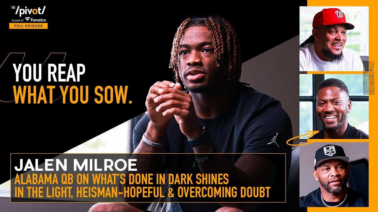 Jalen Milroe Alabama QB1, Heisman Hopeful, College Football, Nick Saban, LANK | The Pivot
