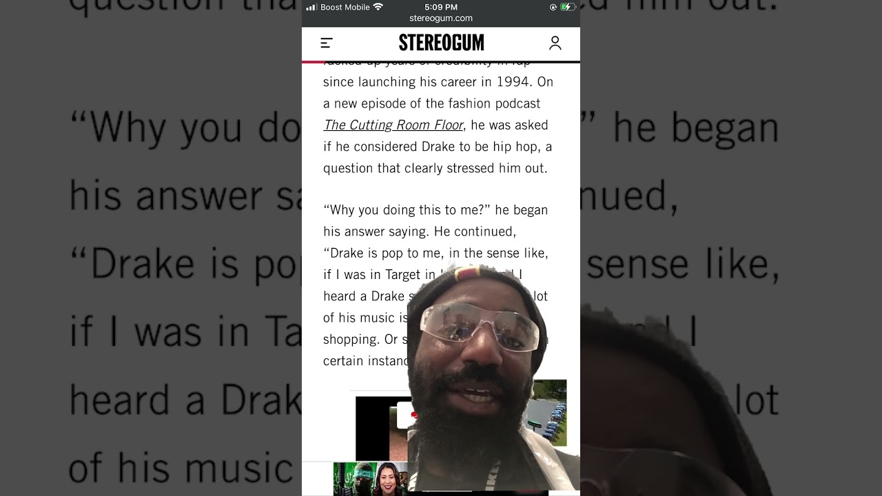 Mos Def says drake makes music to shop to  #shorts #hiphop