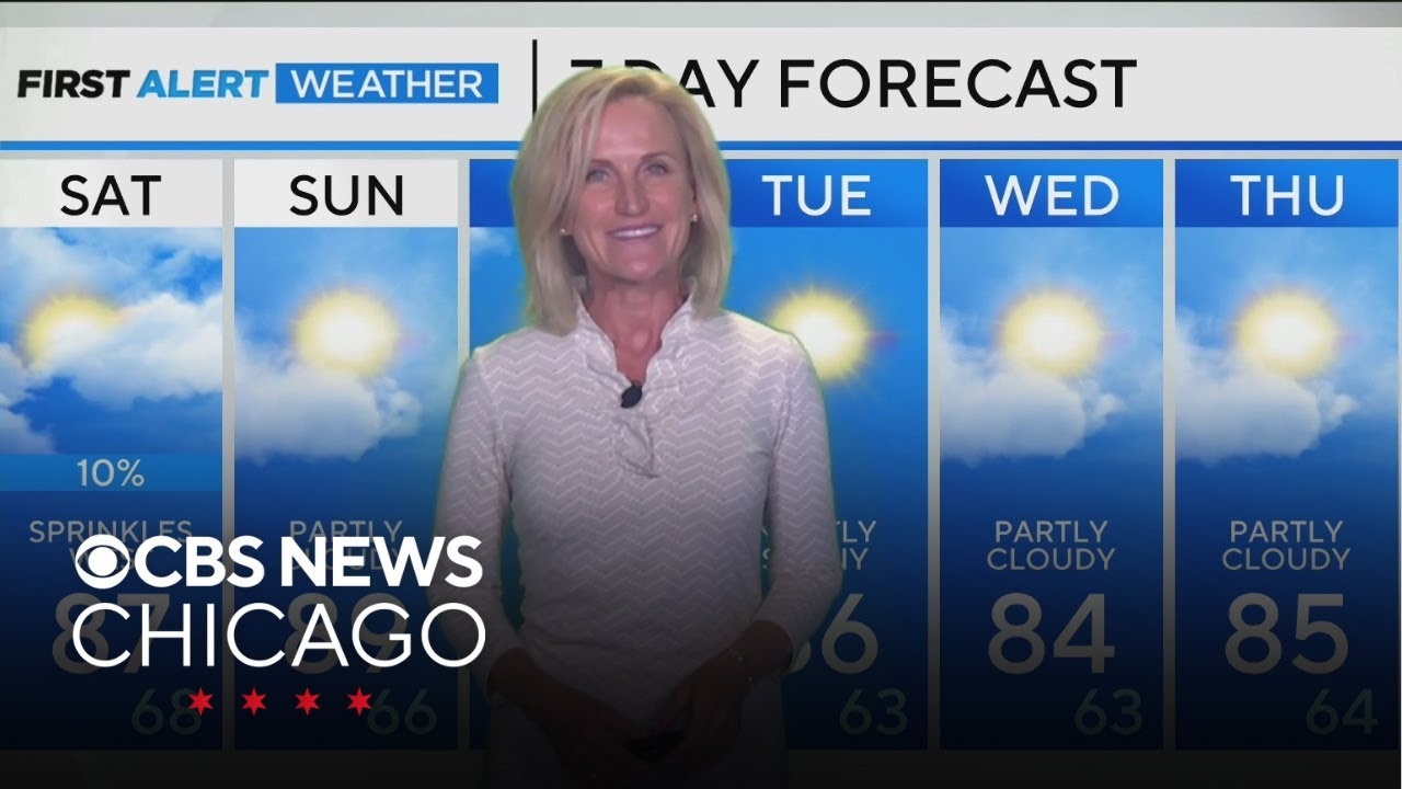Unseasonably hot in Chicago with highs near 90