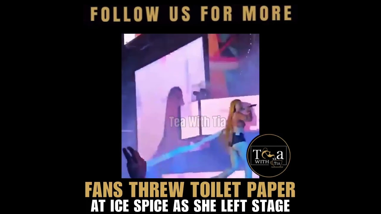 Fans Threw Toilet Paper At Ice Spice On Stage