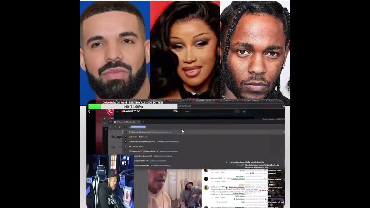 DJ Akademiks revealing that the people that do PR management for Kendrick Lamar worked with Cardi B