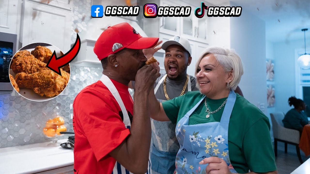 Cooking Soul Food w/ Charleston White and he ALMOST burnt the house DOWN!