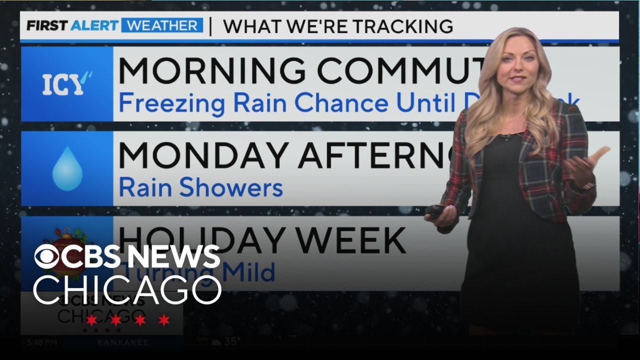 Freezing rain chance early Monday morning in Chicago