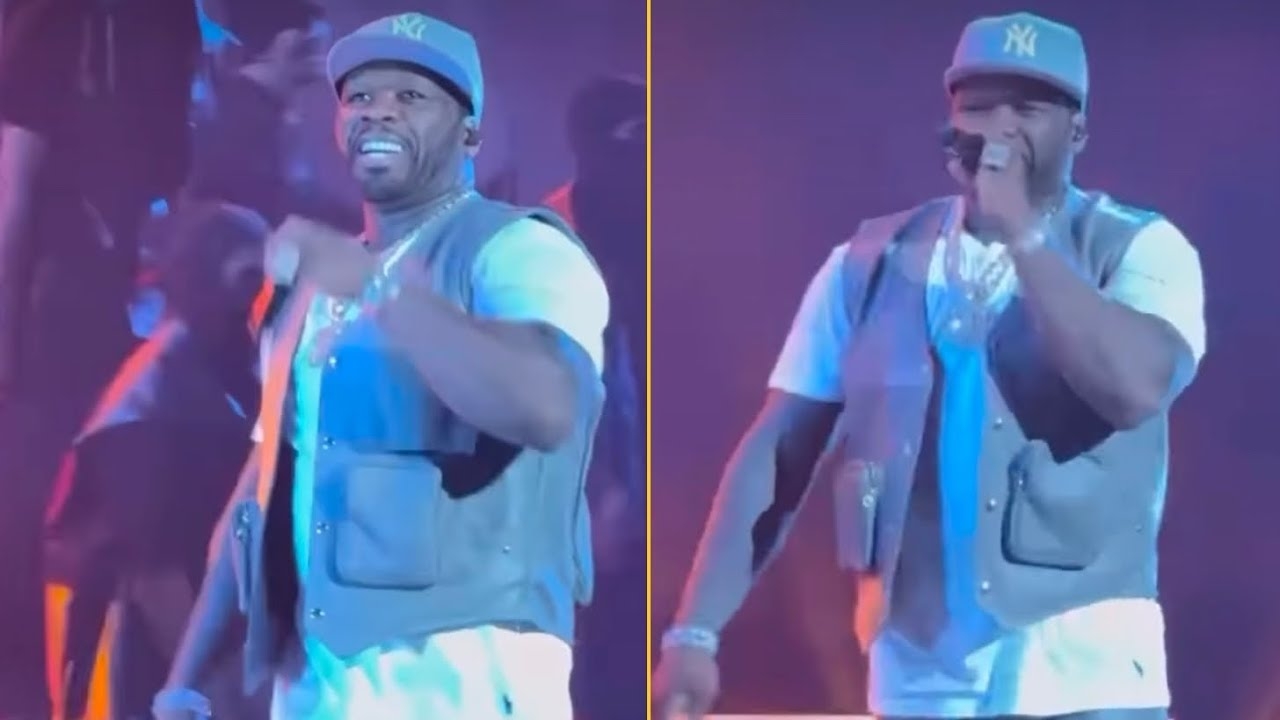 50 Cent Performs New Song Gunz And Smoke With Eminem, Snoop Dogg And Dr.Dre In Vegas
