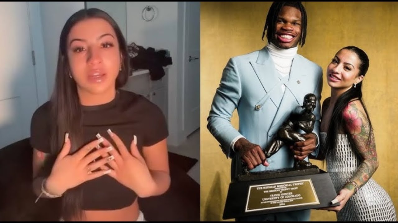 Travis Hunter Fiance' Leanna Lenee Breaks Down responding to Backlash from Heisman Trophy Ceremony