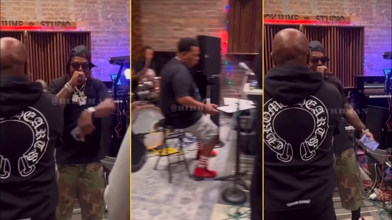 B.G, Juvenile, Mannie Fresh And Birdman Preparing For Upcoming Hot Boys Show In Studio Rehearsal
