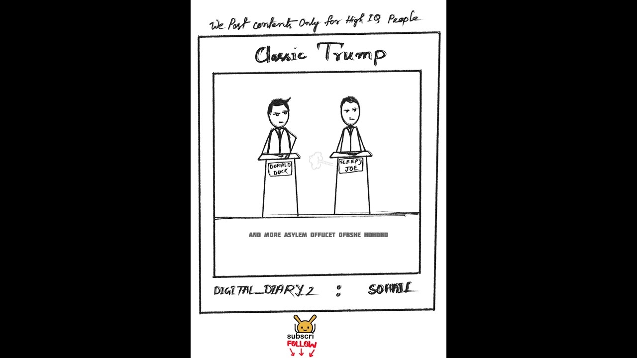 Classic Trump Vs Sleepy Joe On Their Prime #Shorts #animation #digitaldiary
