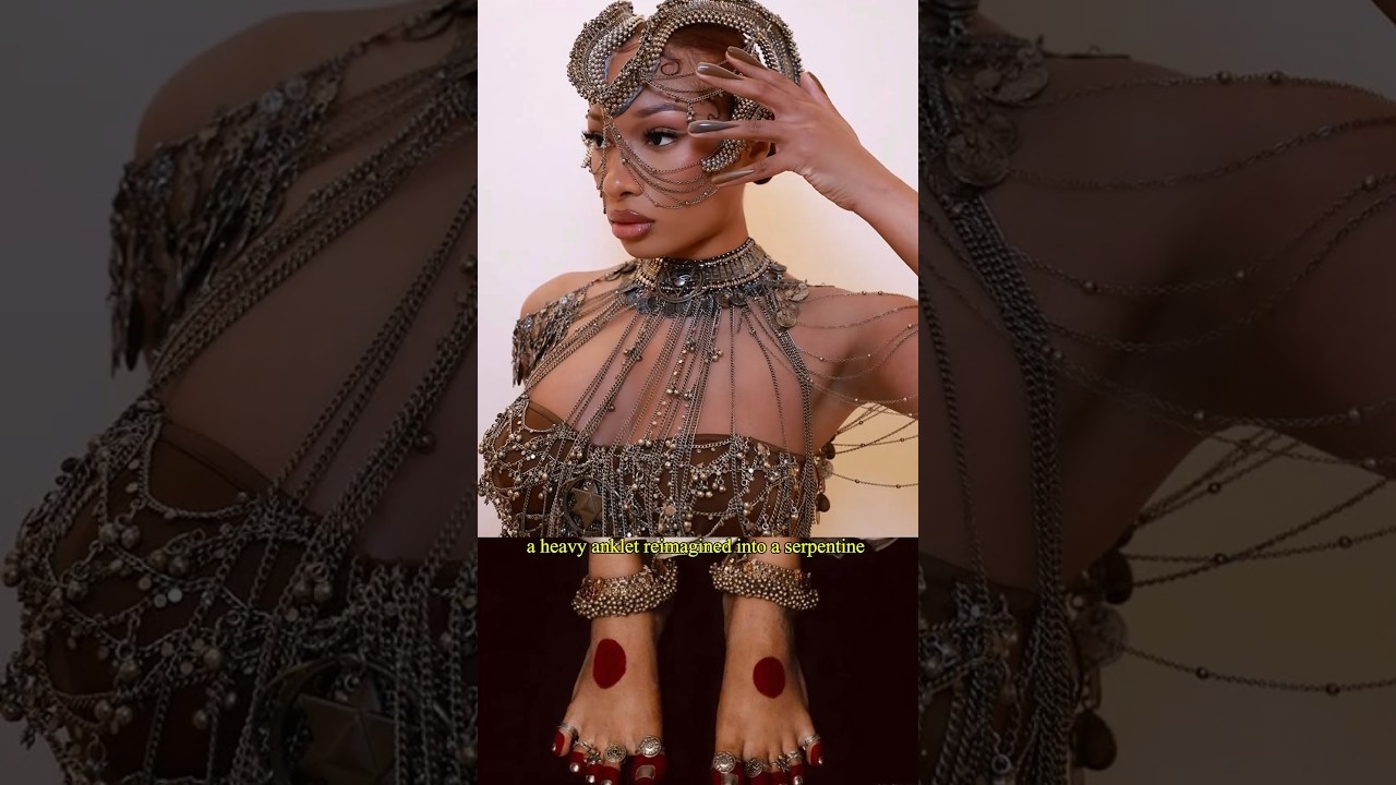 Gaurav Gupta's Design for Megan Thee Stallion inspired by Tribal jewelry!