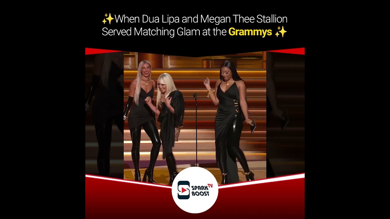 When Dua Lipa and Megan Thee Stallion Served Matching Glam at the Grammys  #dualipa #megan #shorts