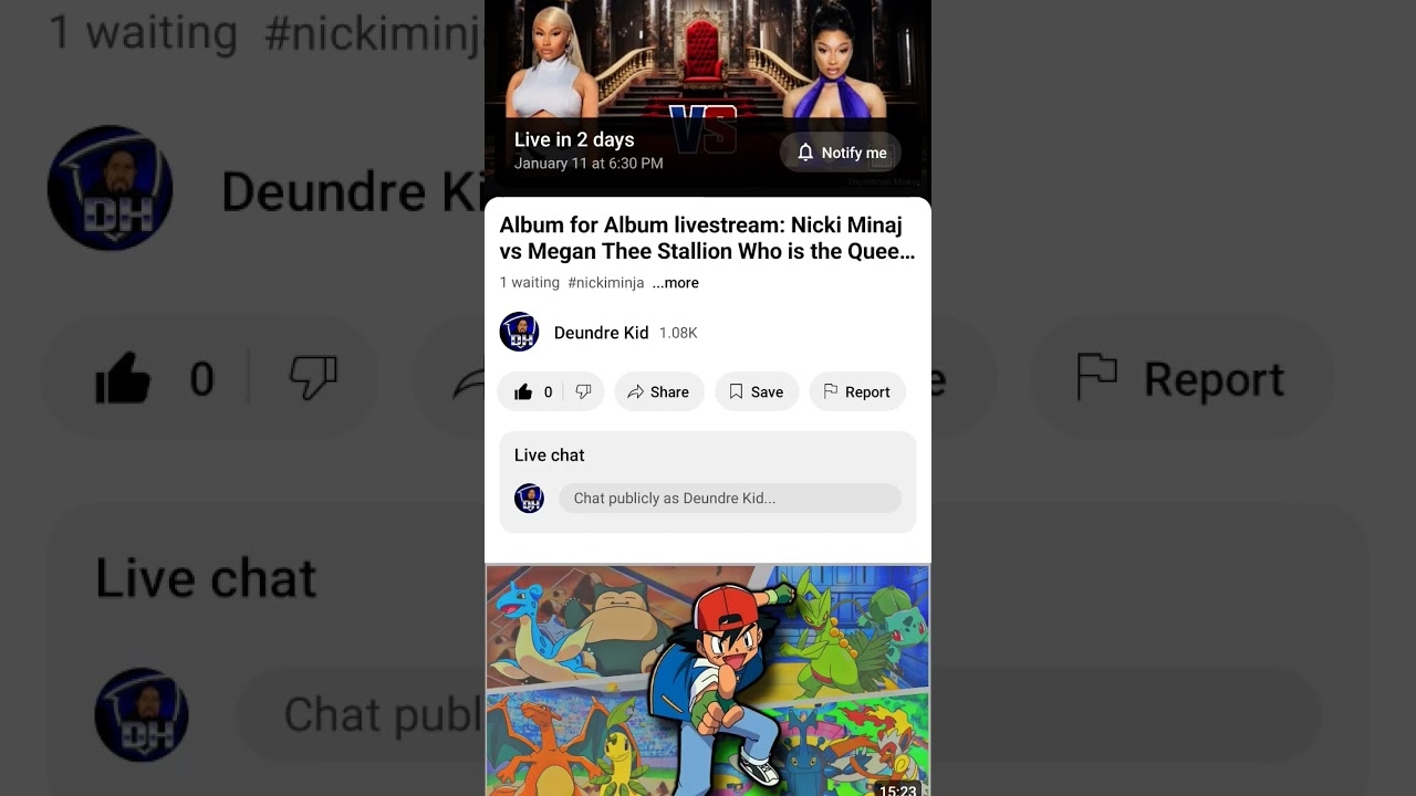 Album for Album live stream Nicki Minaj vs Megan thee stallion
