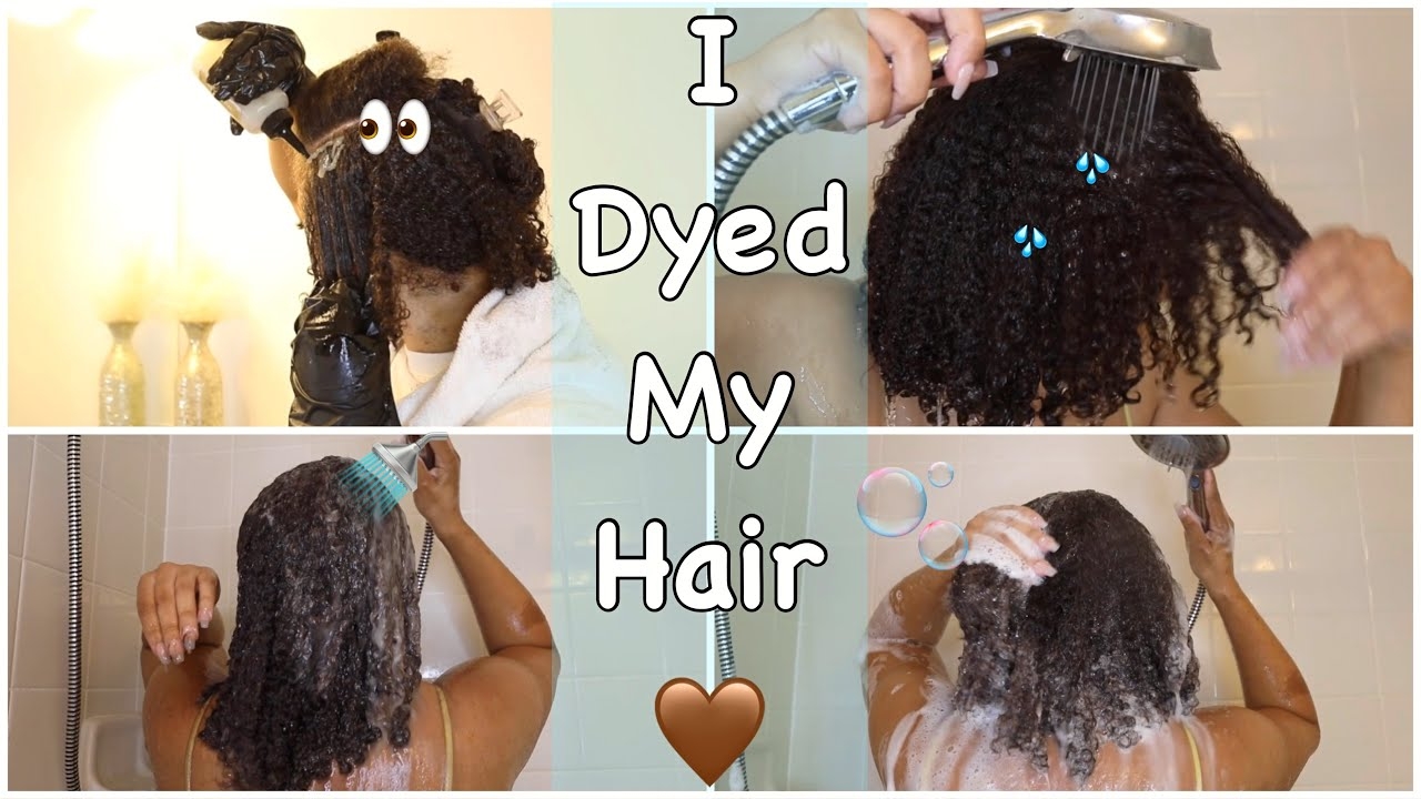 I Dyed My Hair  My Hair Dying Process and Wash Day Routine