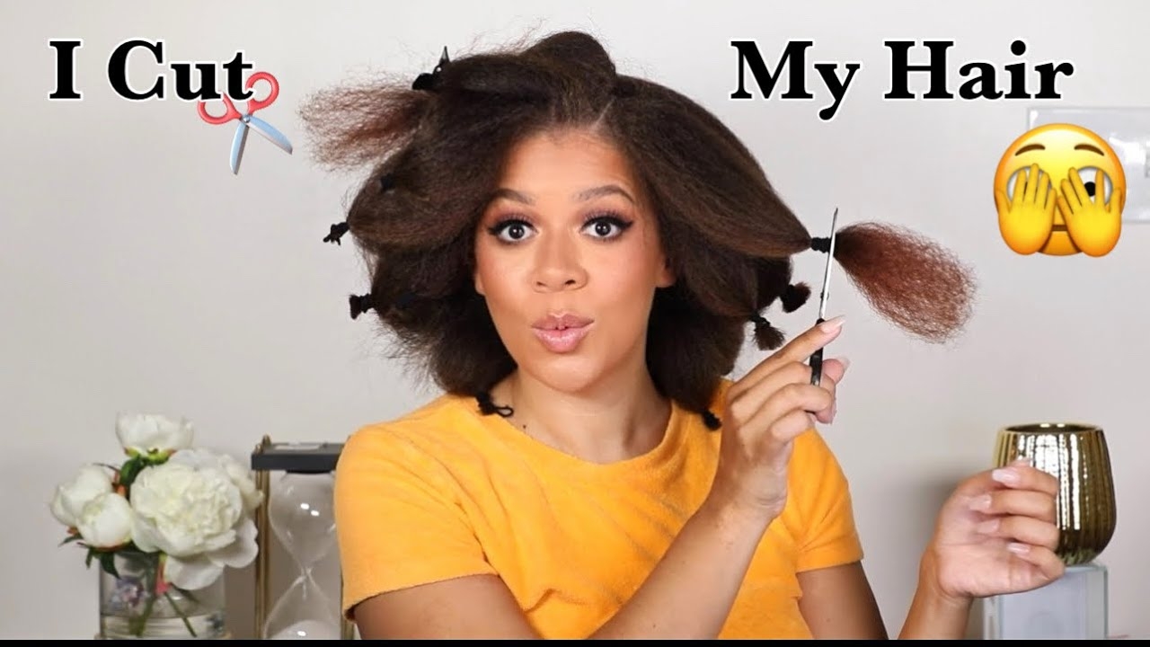 I CUT MY HAIR  WOW  What A Difference! Natural Hair Cut At Home  New Beginnings Haircut