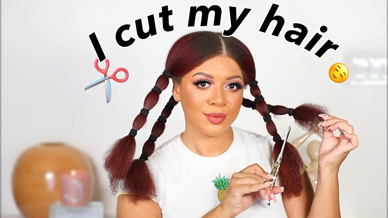 I CUT MY HAIR  WOW What A Difference! Natural Hair At Home Haircut Woman  New Beginnings