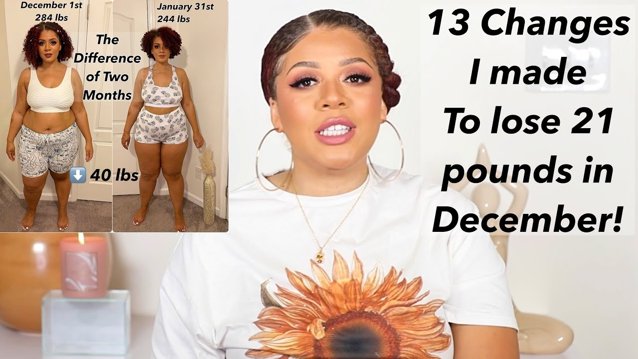 13 Small Changes I Made To Lose 21 Pounds In December!! To Now 43 Pounds In February