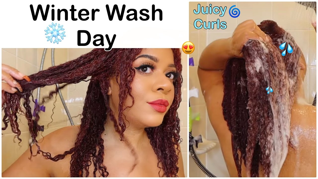 Winter Wash Day  Moisturizing Wash Day To Help Keep Hair Healthy  Hydrating Winter Wash Day