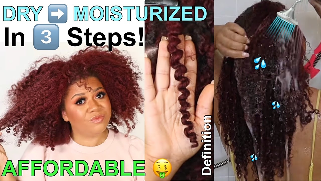 Moisturize DRY Natural Hair In 3 EASY Steps | From Dry, Thirsty Hair To Hydrated AND Moisturized