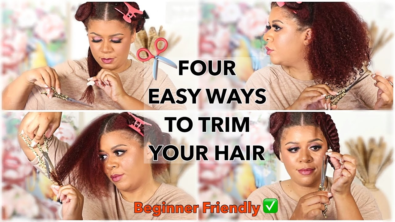 FOUR EASY WAYS On HOW TO TRIM Your Own Hair At Home| Beginner Friendly  DIY HAIR TRIM +Hair Tips