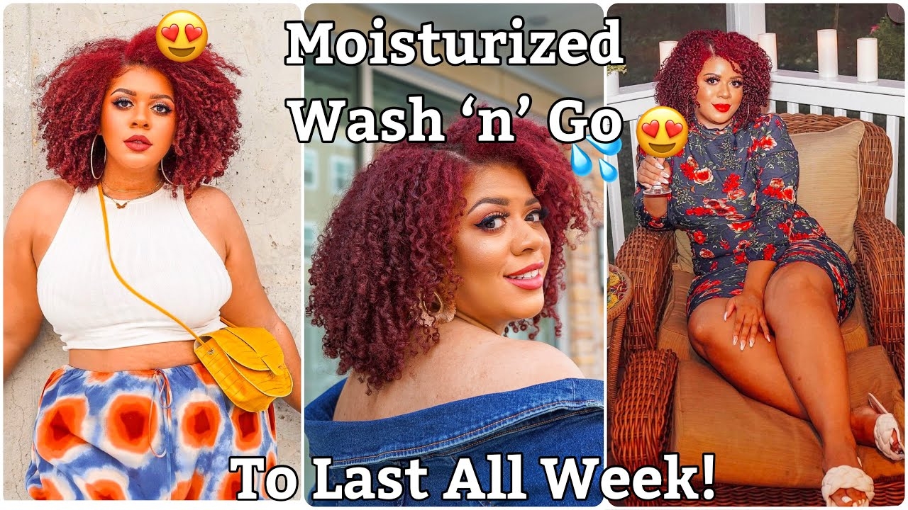 Super Moisturized Wash n Go  A Quick Wash Day Styling USING ONLY FOUR PRODUCTS!!!