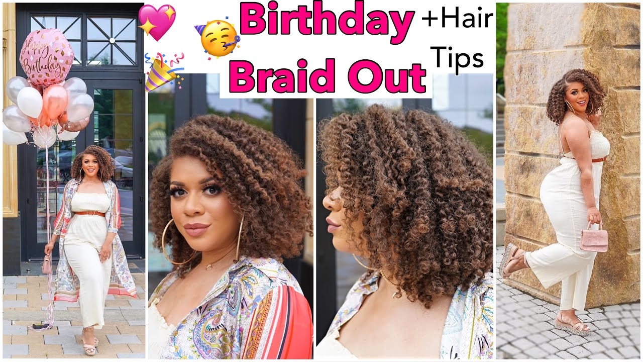 Braid Out On Stretched Hair  Voluminous + Defined | Natutal Hair Styles Defined Braid Out