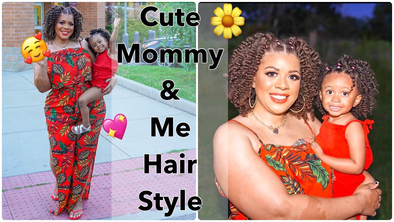 Cute And Easy Mommy & Me Hair Style | Twist Out