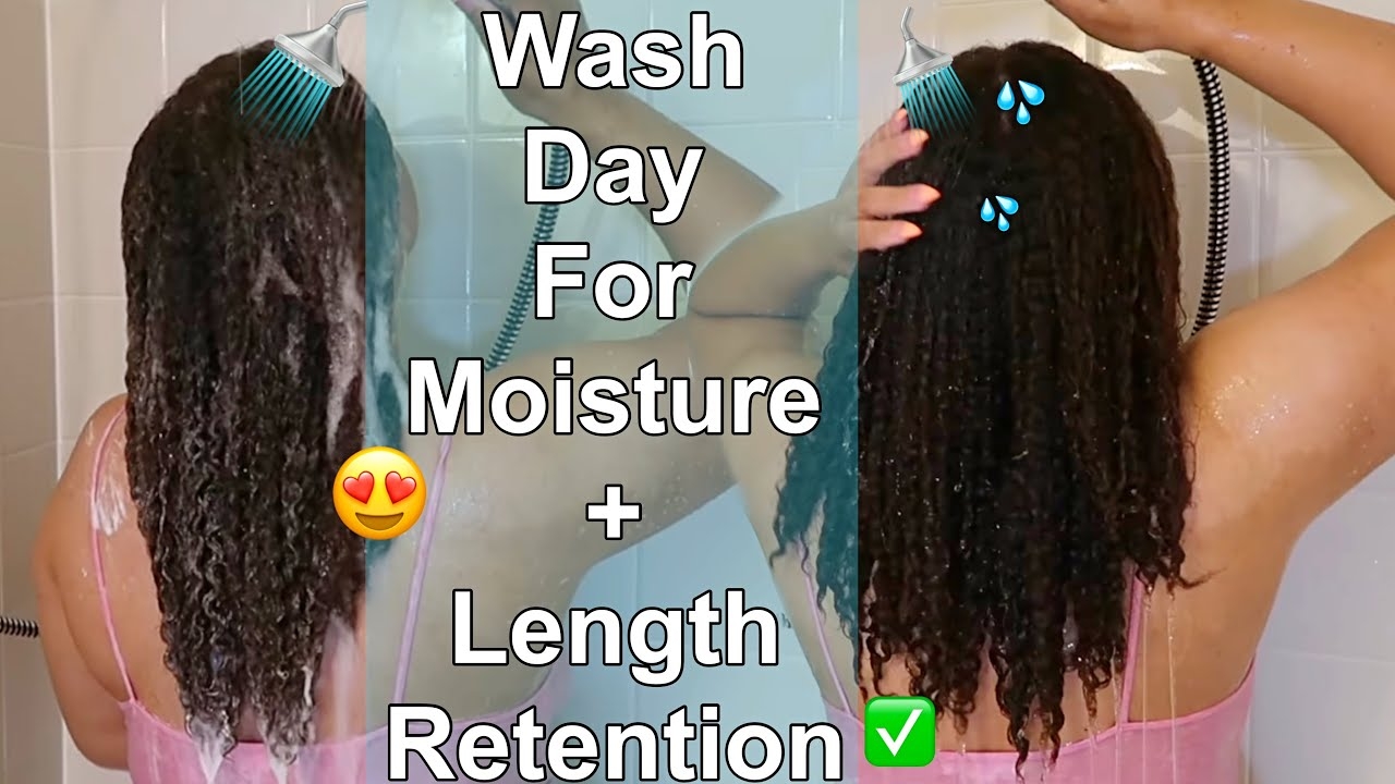 Monthly Wash Day Routine  For Moisture +Length Retention | Healthy Hair & Scalp