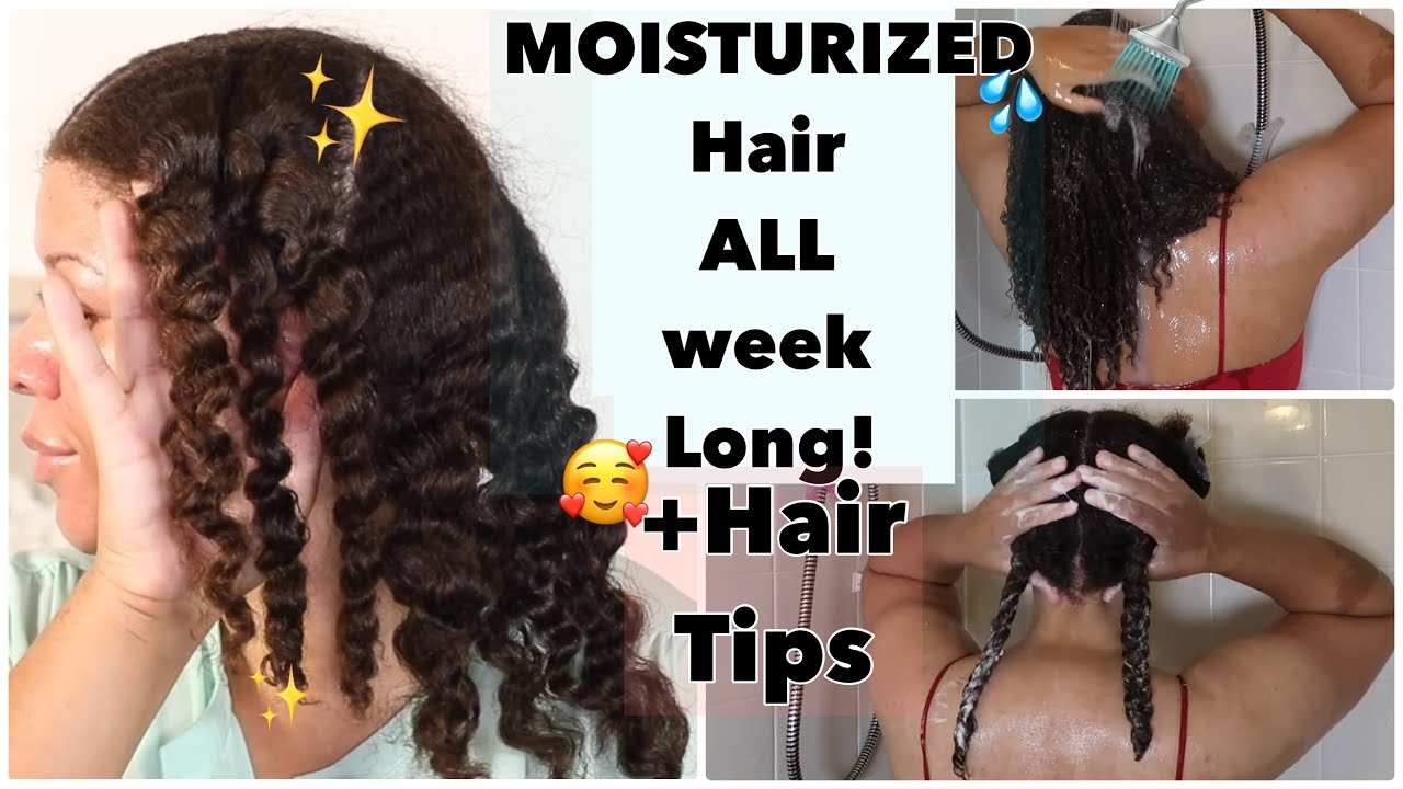 Keeping Hair MOISTURIZED ALL Week Long  Moisturizing Wash DaySimple Protective StyleHair Tips