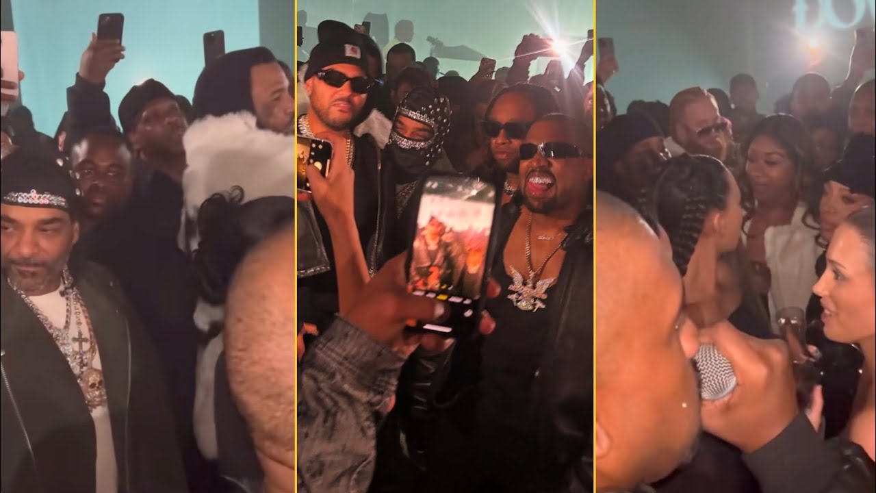 Jim Jones, The Game, Kanye West, Justin Laboy And Jay Z Reunited At Grammy 2025 Afterparty In LA