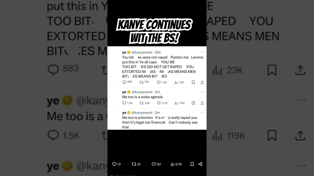 This  is begging to be canceled! #kanyewest rant continues