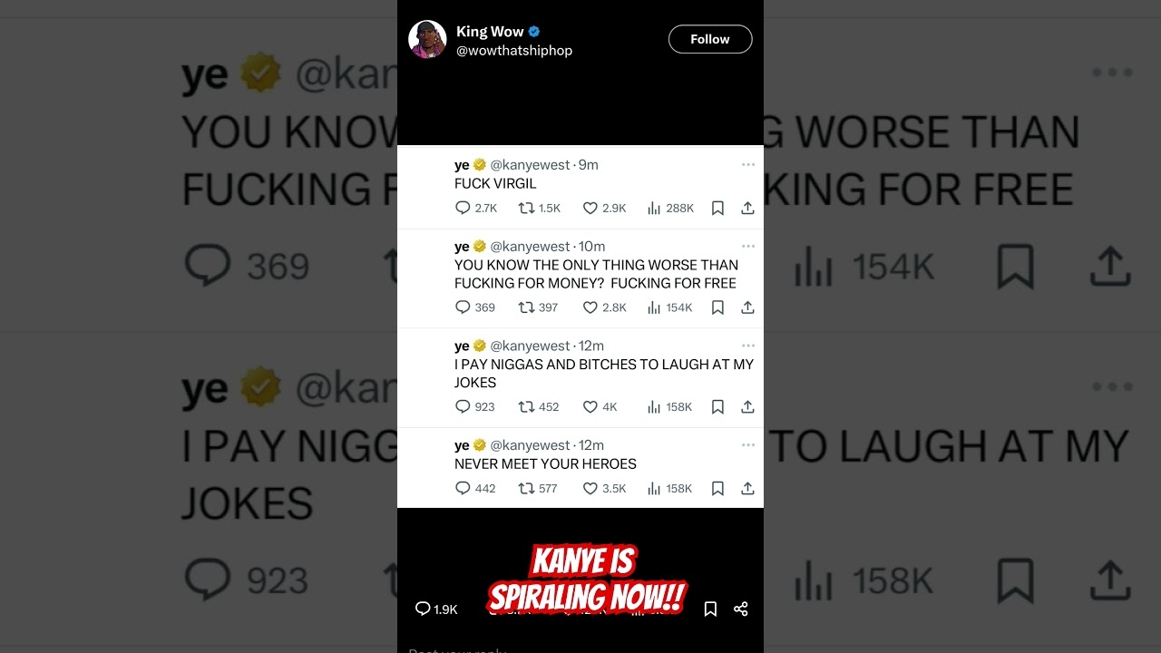 #kanyewest is losing his mind again yall! Smh