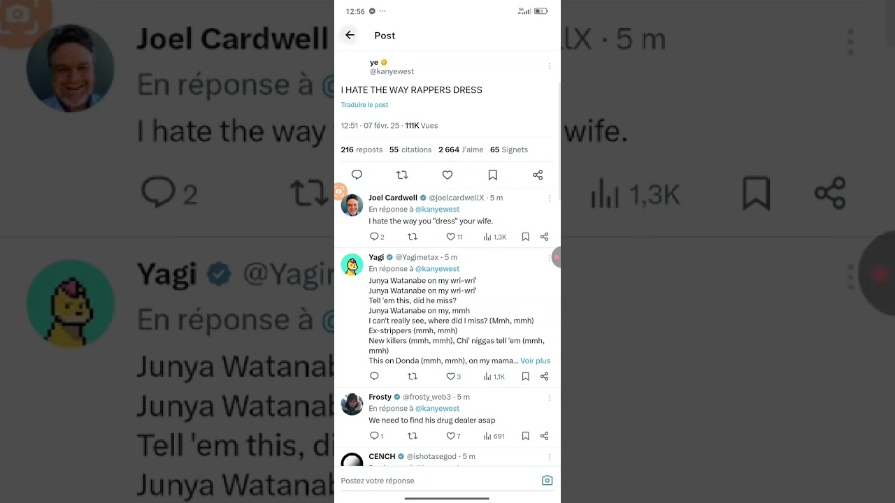 Kanye West said he ain't feeling Playboi Cartis style and thinks his fans got no drip