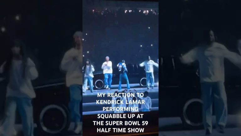 MY REACTION TO KENDRICK LAMAR PERFORMING SQUABBLE UP AT THE SUPER BOWL 59 HALF TIME SHOW