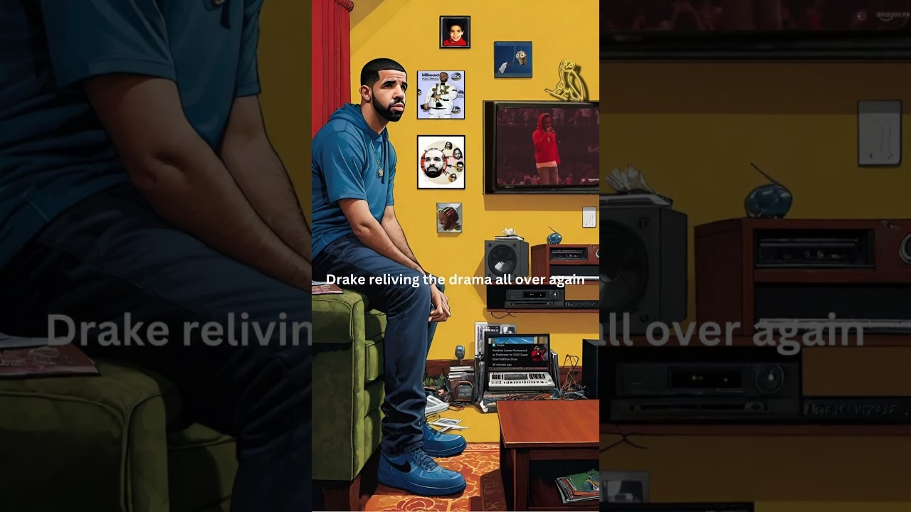 Drake reacting to Kendrick Super Bowl LIX halftime show #superbowl #halftime