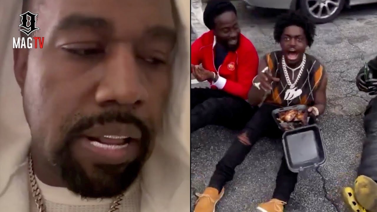 Kodak Black Spotted In The Street Tweakin Off Chicken & Kanye West Is Concerned!