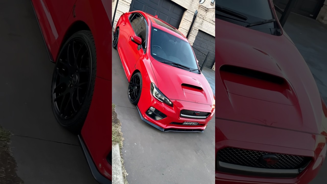Sexy Red Modified Subaru WRX VA Sedan