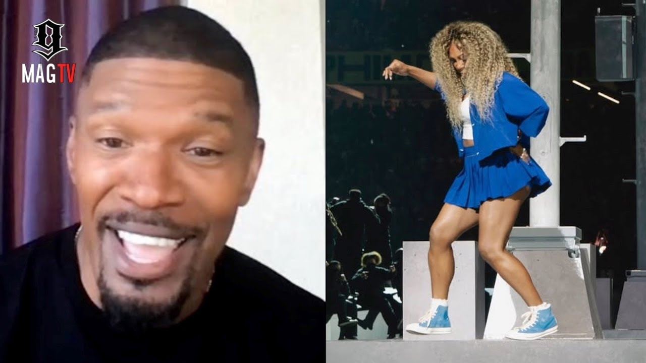 Jamie Foxx Is Hyped Seeing Serena Williams Crip Walk During Kendrick Lamar's Super Bowl Performance!