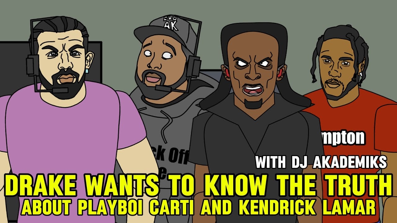 DRAKE ASKS AKADEMIKS ABOUT PLAYBOI CARTI AND KENDRICK LAMAR #DRAKE #PLAYBOICARTI #DJAKADEMIKS