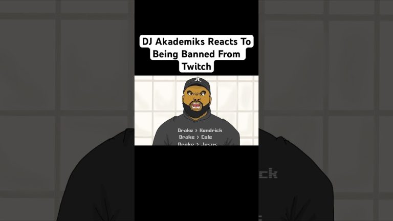 DJ Akademiks Reacts To Being Banned From Twitch Over Grooming Allegations #rap #hiphop #djakademiks