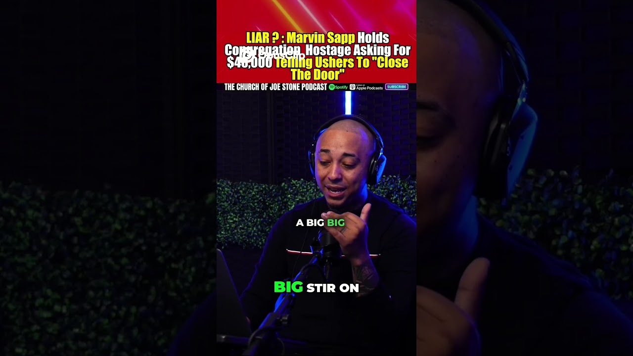 Marvin Sapp DEMANDS $40K  Doors LOCKED!