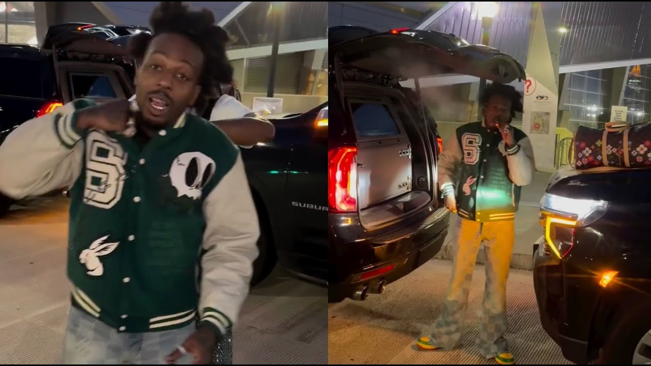 "Im Bout To F*ck With Lucci" Sauce Walka Takin No Chances Pulls Up To ATL In A Bulletproof Escalade