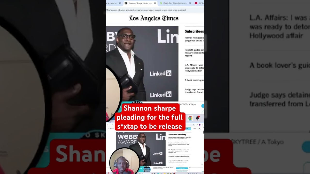Shannon sharpe pleading for full video to be realse #shannonsharpe #breakfastclub #djakademiks