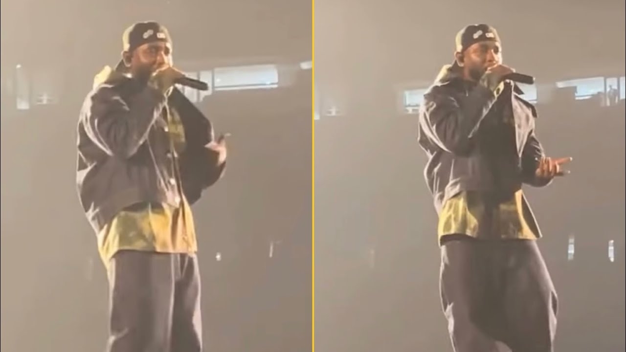 Kendrick Lamar Performs Not Like Us At Grand National Tour Day 2 In Houston