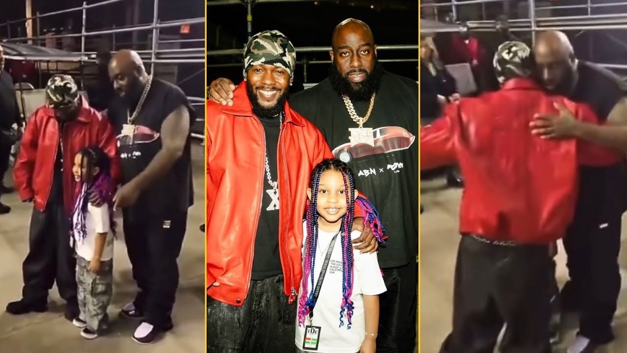 Trae The Truth With His Daughter Linked Up With Kendrick Lamar And SZA At Grand National Tour