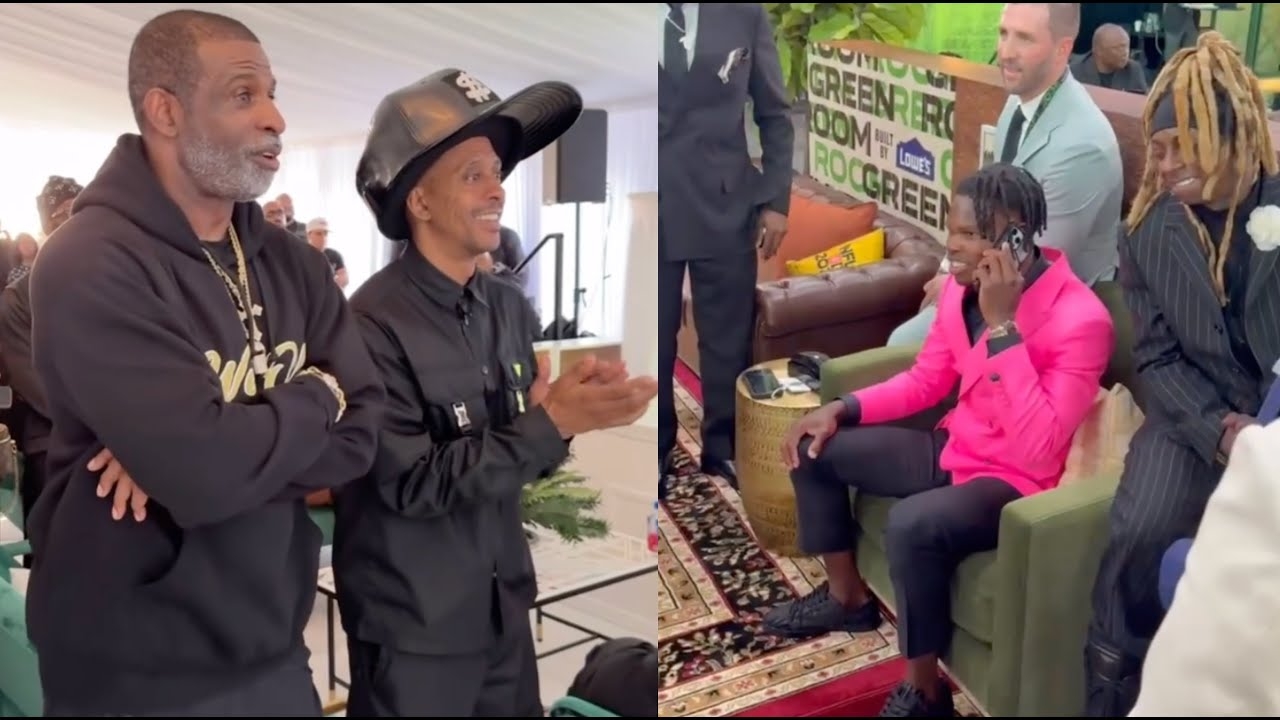 Lil Wayne & Gillie Da Kid Pull Up On Travis Hunter To Celebrate Draft Day With Him