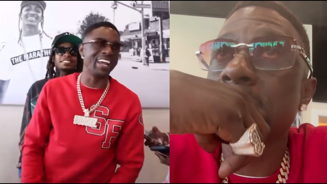"Nipsey Would Be Proud" Boosie Holds Back Tears After Trying Marathon Burger For The First Time