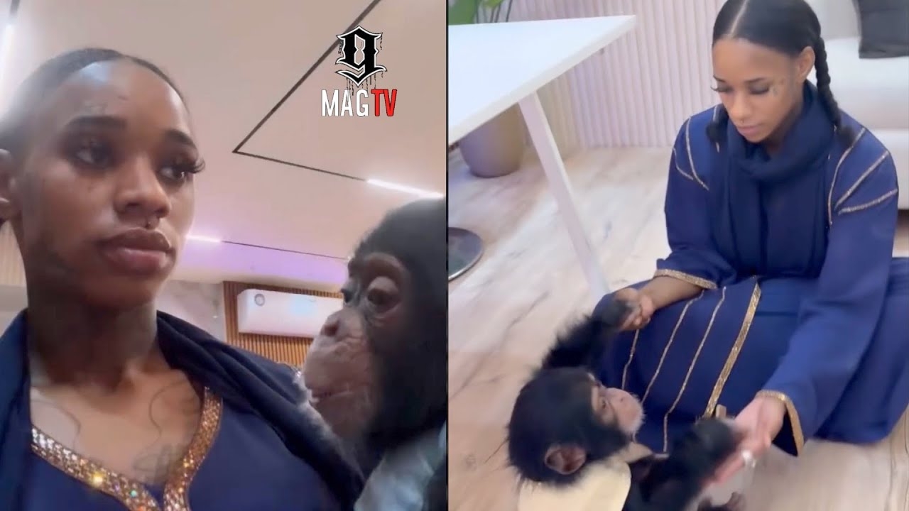 "This My Baby" Sexyy Red Falls In Love Wit Chimpanzee At Dubai Safari Park!