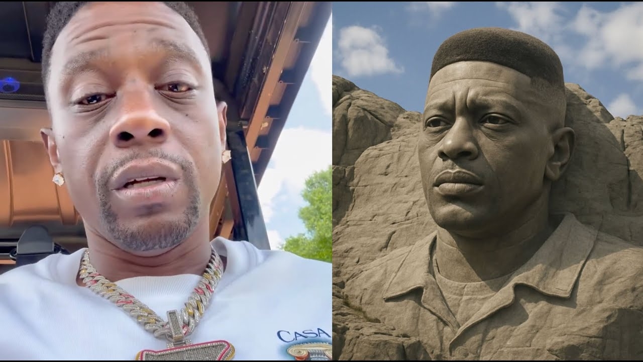 "I Want Chains On It" Boosie Shows Construction For Mount Rushmore Being Built At His Batman Mansion