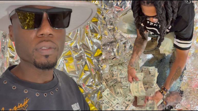 Jim Jones & Fetty Wap Artists Pull Up With $75,000 Cash In A Bag For Video Shoot
